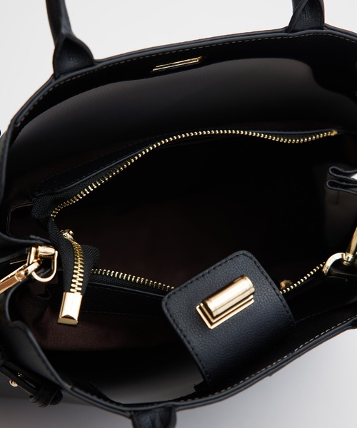 antic rag(アンティックラグ)の「Calbin カルビン(ハンドバッグ・レディース・ブラック/ベージュ・FREE)」の21枚目の写真