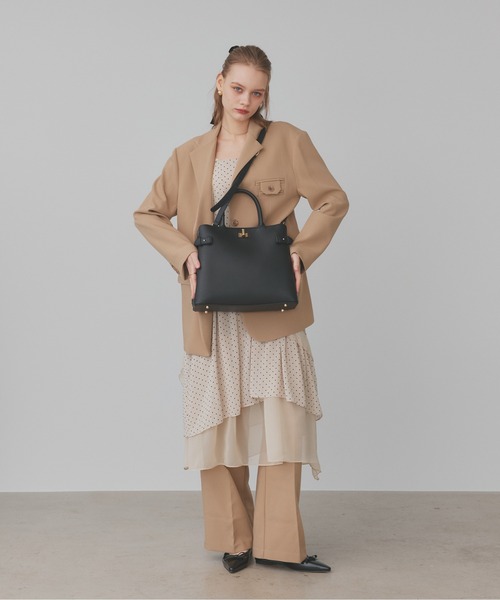 antic rag(アンティックラグ)の「Calbin カルビン(ハンドバッグ・レディース・ブラック/ベージュ・FREE)」の19枚目の写真