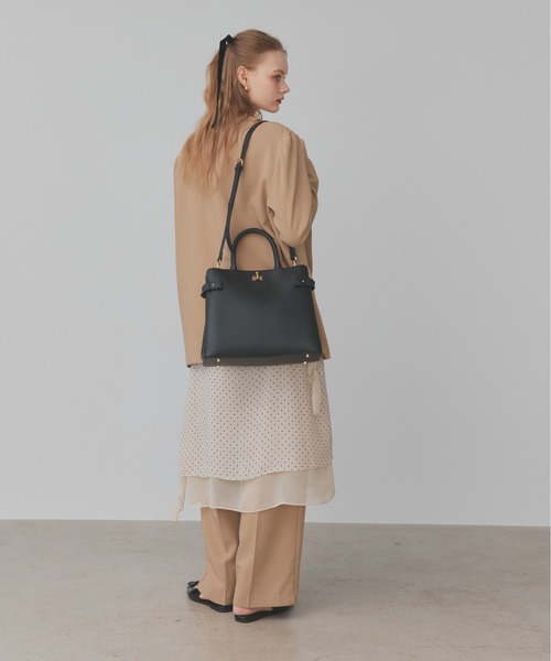 antic rag(アンティックラグ)の「Calbin カルビン(ハンドバッグ・レディース・ブラック/ベージュ・FREE)」の9枚目の写真