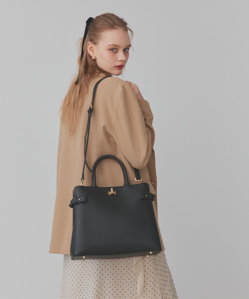 antic rag(アンティックラグ)の「Calbin カルビン(ハンドバッグ・レディース・ブラック/ベージュ・FREE)」の15枚目の写真