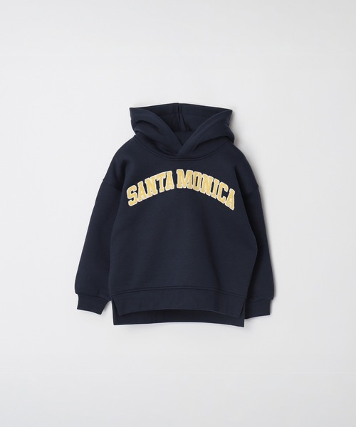 coca（coca）（コカ）の「【WEB限定セール】キッズ　親子お揃い裏起毛刺繍ロゴパーカー（パーカー・キッズ・ライトグレー/ネイビー・120/130/140/150）」の18枚目の写真