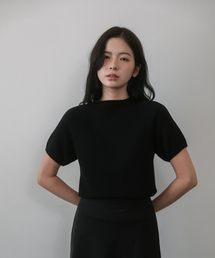 LAMINEZ（ラミネズ）の「Half neck wool knit - black（ニット/セーター）」