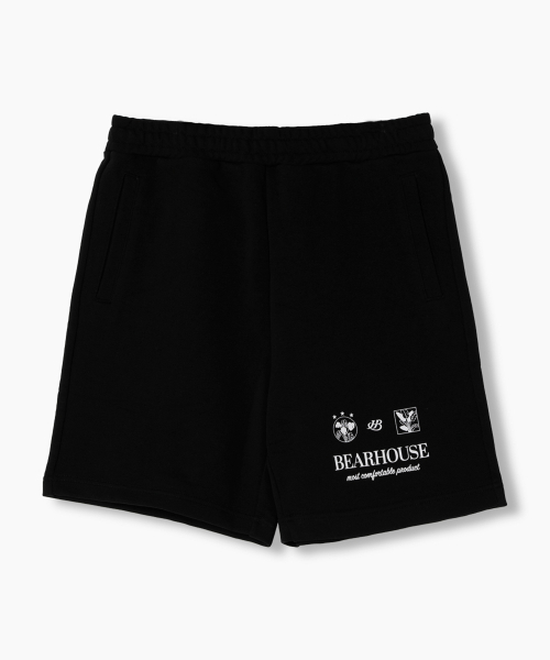BEARHOUSE(ベアハウス)の「コートニースウェットショーツ_BK(その他パンツ・メンズ・その他・MEDIUM/LARGE/X-LARGE)」の1枚目の写真