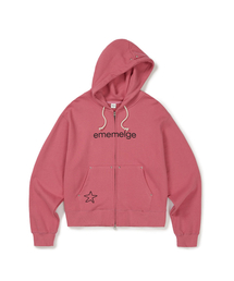 [Mmlg] STAR HOOD ZIPUP (MULBERRY)