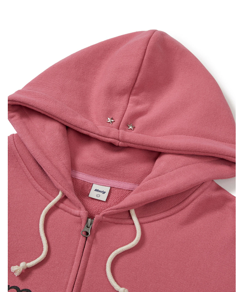 MMLG（エムエムエルジー）の「[Mmlg] STAR HOOD ZIPUP (MULBERRY)（パーカー・レディース・その他・X-LARGE/MEDIUM/LARGE/SMALL）」の3枚目の写真