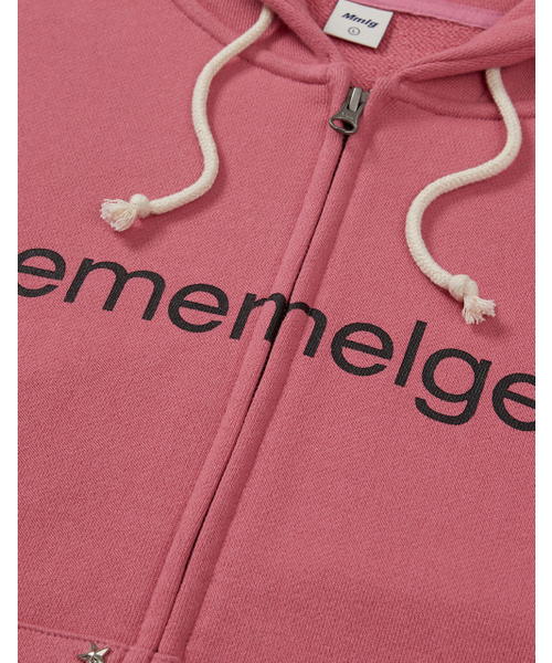 MMLG（エムエムエルジー）の「[Mmlg] STAR HOOD ZIPUP (MULBERRY)（パーカー・レディース・その他・X-LARGE/MEDIUM/LARGE/SMALL）」の4枚目の写真