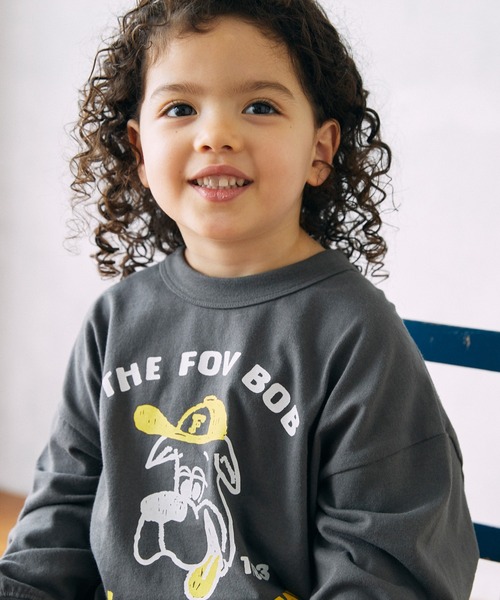 FOV（フォブ）の「FOV/フォブ F/B ALL STAR L/S Tシャツ（Tシャツ/カットソー・キッズ・チャコールグレー/ホワイト/ベージュ系その他・90cm/100cm/110cm/120cm/130cm）」の8枚目の写真
