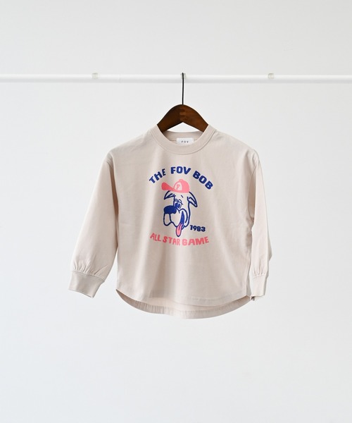 FOV（フォブ）の「FOV/フォブ F/B ALL STAR L/S Tシャツ（Tシャツ/カットソー・キッズ・チャコールグレー/ホワイト/ベージュ系その他・90cm/100cm/110cm/120cm/130cm）」の10枚目の写真