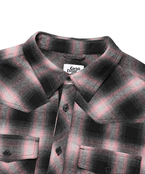Cavish（カビシ）の「FLANNEL CHECK SHIRT PINK(CV2EFUW321A)（シャツ/ブラウス・レディース・ピンク・MEDIUM/LARGE）」の3枚目の写真