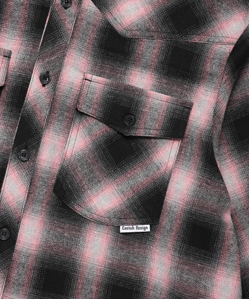 Cavish（カビシ）の「FLANNEL CHECK SHIRT PINK(CV2EFUW321A)（シャツ/ブラウス・レディース・ピンク・MEDIUM/LARGE）」の4枚目の写真
