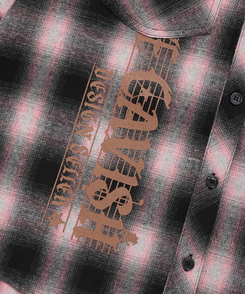 Cavish（カビシ）の「FLANNEL CHECK SHIRT PINK(CV2EFUW321A)（シャツ/ブラウス・レディース・ピンク・MEDIUM/LARGE）」の5枚目の写真