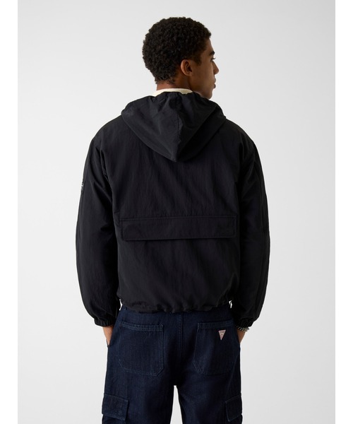 GUESS JEANS Reversible Packable Hoodie ジャケット リバーシブル