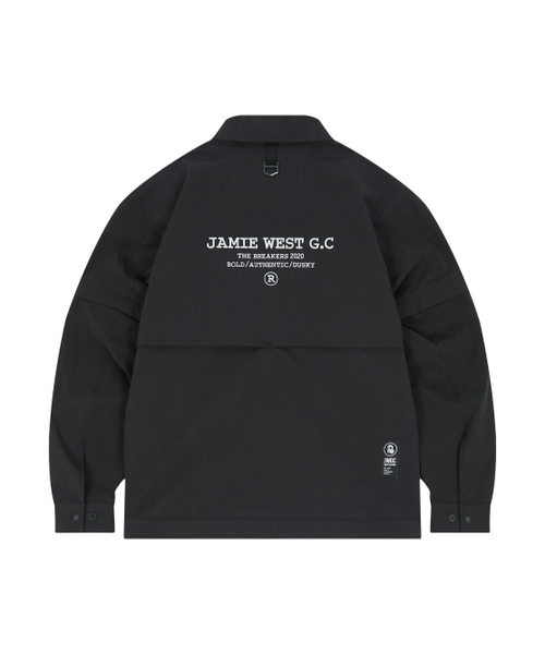 JAMIE WEST(ジェイミーウエスト)の「ディタッチャブルカラー ポイント ストレッチジャケット (ブラック)(ナイロンジャケット・レディース・その他・MEDIUM/LARGE/X-LARGE)」の4枚目の写真