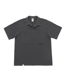 N-BT POCKET 1/2 COLLAR-TEE (Charcoal)