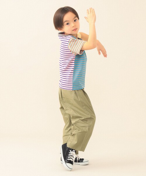 BEAMS mini(ビームスミニ)の「タック バルーン パンツ 2026SS(90~150cm)(その他パンツ・キッズ・インディゴブルー/オリーブ・150/140/130/120/110/100/90)」の9枚目の写真