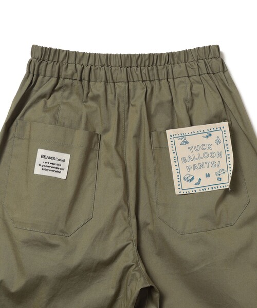 BEAMS mini(ビームスミニ)の「タック バルーン パンツ 2026SS(90~150cm)(その他パンツ・キッズ・インディゴブルー/オリーブ・150/140/130/120/110/100/90)」の6枚目の写真