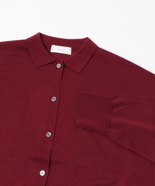 かぐれ（カグレ）の「ウールポロニットカーディガン（カーディガン/ボレロ・レディース・レッド/ブラック/ブラウン・FREE）」の11枚目の写真