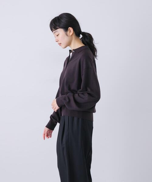 かぐれ（カグレ）の「ウールポロニットカーディガン（カーディガン/ボレロ・レディース・レッド/ブラック/ブラウン・FREE）」の15枚目の写真