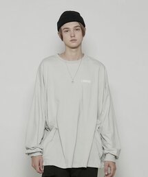 DWSE（ディーダブリューエスイー）の「LHERITAGE ロングスリーブ（メランジグリーン）（Tシャツ/カットソー）」