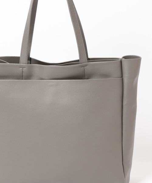 GLOBAL WORK(グローバルワーク)の「軽量ジャストポケット/3Roomトート/612723(トートバッグ・メンズ・ブラック系その他/グレー/ブラック・FREE)」の16枚目の写真