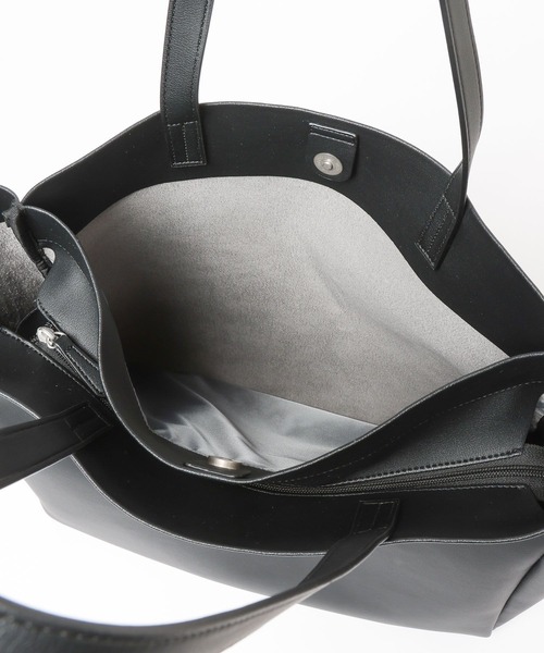 GLOBAL WORK(グローバルワーク)の「軽量ジャストポケット/3Roomトート/612723(トートバッグ・メンズ・ブラック系その他/グレー/ブラック・FREE)」の22枚目の写真