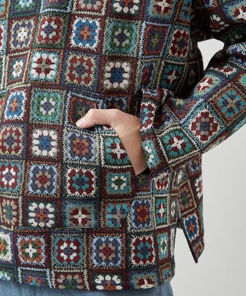 チャイハネ（チャイハネ）の「【チャイハネ】シェピMEN'Sフードトップス（パーカー・メンズ・ホワイト/ブラック・FREE）」の10枚目の写真