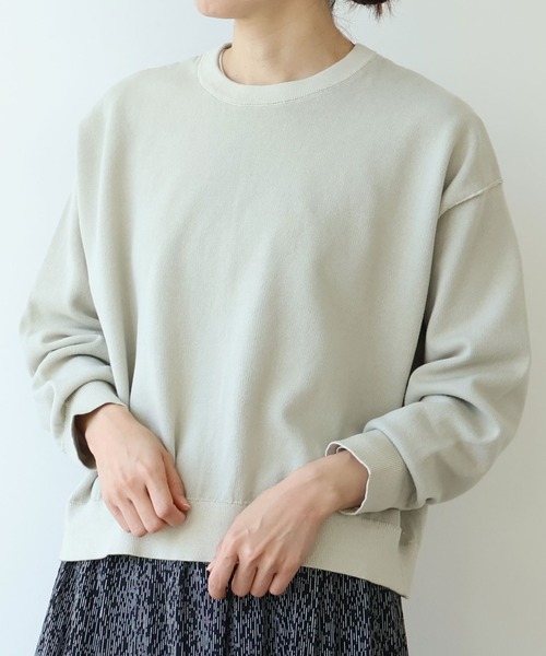 yuni(ユニ )の「●接結ニット reverisible short プルオーバー(ニット/セーター・レディース・グレー/ベージュ/パープル・FREE)」の2枚目の写真