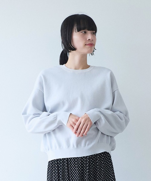 yuni(ユニ )の「●接結ニット reverisible short プルオーバー(ニット/セーター・レディース・グレー/ベージュ/パープル・FREE)」の7枚目の写真