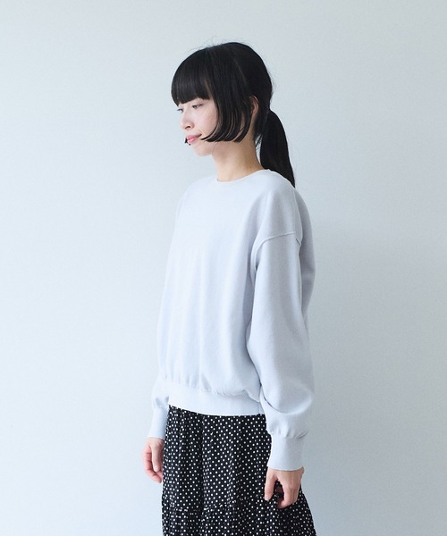 yuni(ユニ )の「●接結ニット reverisible short プルオーバー(ニット/セーター・レディース・グレー/ベージュ/パープル・FREE)」の9枚目の写真