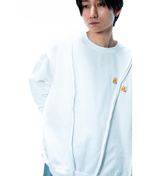 DISCOVERED（ディスカバード）の「Docking Logo Sweat（スウェット・メンズ・ホワイト/ブラック・SMALL/LARGE）」の8枚目の写真