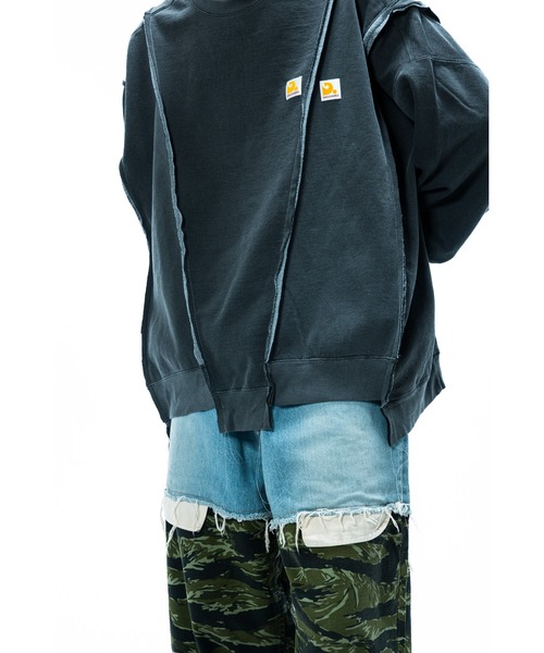 DISCOVERED（ディスカバード）の「Docking Logo Sweat（スウェット・メンズ・ホワイト/ブラック・SMALL/LARGE）」の17枚目の写真