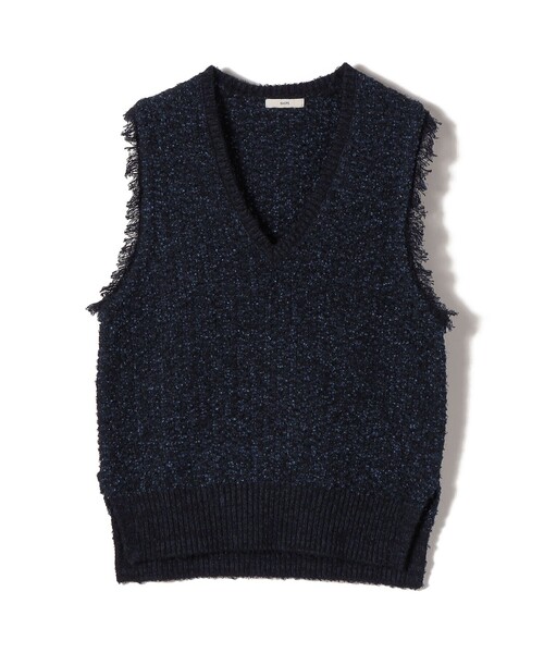 手洗い可能〉ミックスカラー Vネック プルオーバー（ベスト）｜SHIPS
