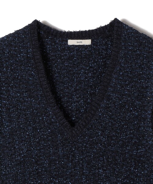 手洗い可能〉ミックスカラー Vネック プルオーバー（ベスト）｜SHIPS