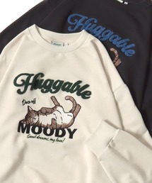 POWER TO THE PEOPLE（パワートゥーザピープル）の「2026SS POWER TO THE PEOPLE/パワートゥザピープル チベタンヒョウ/ネコ フロント/バック刺繍  オーバーサイズ スウェットトレーナー レディース メンズ（スウェット）」