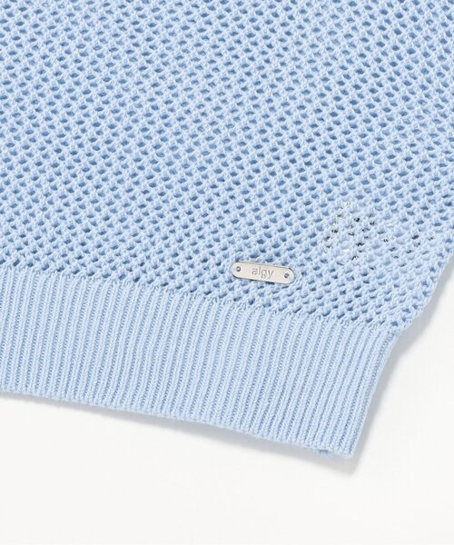 algy（アルジー）の「メッシュニット&ロンTセット（Tシャツ/カットソー・キッズ・ピンク/サックスブルー/グレー・160/150/140/130）」の15枚目の写真