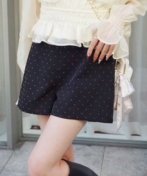 セットで着れる/ベルト付きショートパンツ