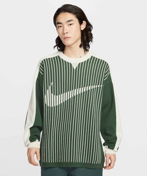 NIKE(ナイキ)の「ナイキ スポーツウェア クラブ メンズ ジャージー セーター / Nike Sportswear Club Men's Jersey Sweater II1197-323 Fir(ニット/セーター・メンズ・カモフラージュ・XL/L/S/M/2XL)」の1枚目の写真
