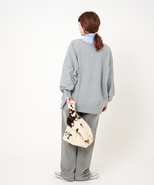 B.C STOCK(ベーセーストック)の「エコファーBAG(トートバッグ・レディース・ブラウン/サックスブルー/チョコ/アイボリー・FREE)」の10枚目の写真