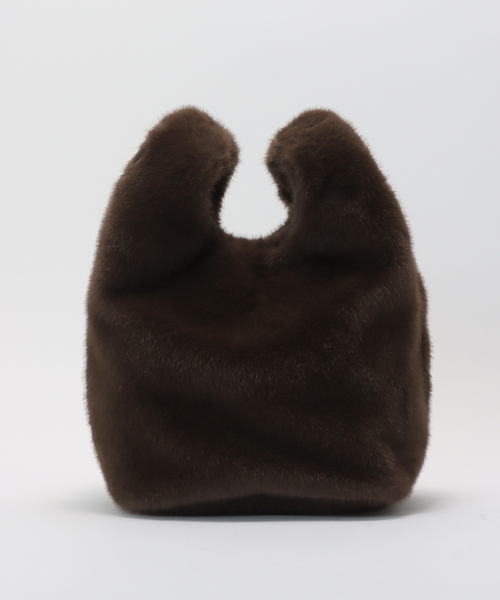 B.C STOCK(ベーセーストック)の「エコファーBAG(トートバッグ・レディース・ブラウン/サックスブルー/チョコ/アイボリー・FREE)」の11枚目の写真