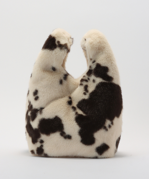 B.C STOCK(ベーセーストック)の「エコファーBAG(トートバッグ・レディース・ブラウン/サックスブルー/チョコ/アイボリー・FREE)」の12枚目の写真