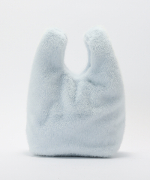 B.C STOCK(ベーセーストック)の「エコファーBAG(トートバッグ・レディース・ブラウン/サックスブルー/チョコ/アイボリー・FREE)」の14枚目の写真