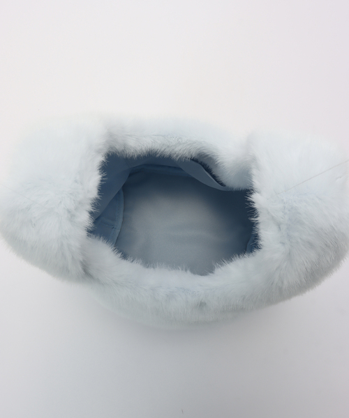 B.C STOCK(ベーセーストック)の「エコファーBAG(トートバッグ・レディース・ブラウン/サックスブルー/チョコ/アイボリー・FREE)」の16枚目の写真