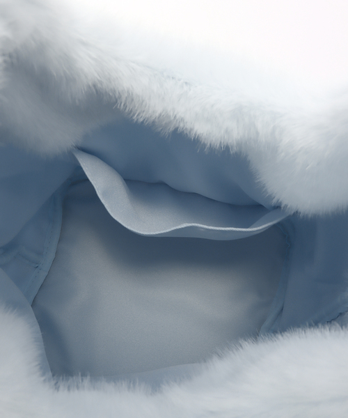 B.C STOCK(ベーセーストック)の「エコファーBAG(トートバッグ・レディース・ブラウン/サックスブルー/チョコ/アイボリー・FREE)」の18枚目の写真