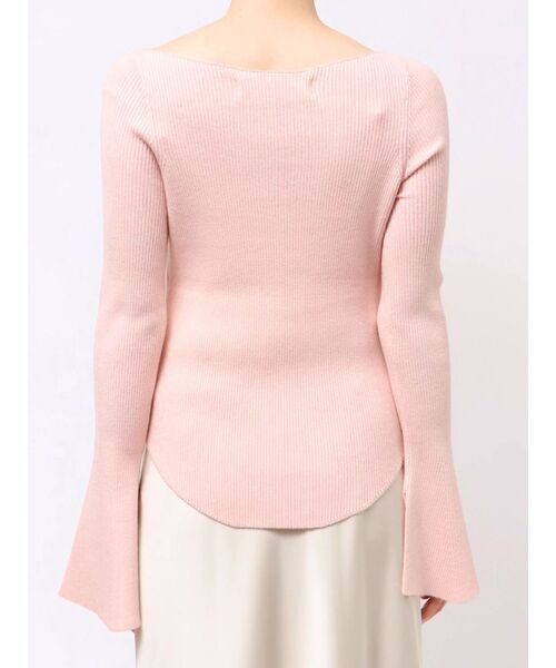 LAGUNAMOON(ラグナムーン)の「アシンメトリードレープフレアスリーブニット(ニット/セーター・レディース・アイボリー/ネイビー/ピンク・FREE)」の13枚目の写真