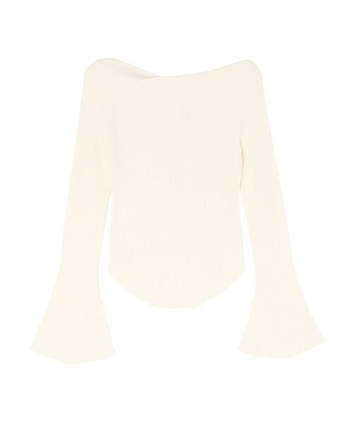 LAGUNAMOON(ラグナムーン)の「アシンメトリードレープフレアスリーブニット(ニット/セーター・レディース・アイボリー/ネイビー/ピンク・FREE)」の22枚目の写真