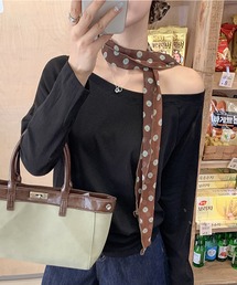 c.u.l（シーユーエル）の「総柄 水玉 ドット スカーフ バンダナ シュシュ cula1380（バンダナ/スカーフ）」