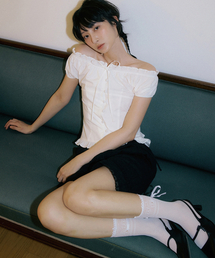 WOI PUFF MODDABLE BLOUSE WHITE