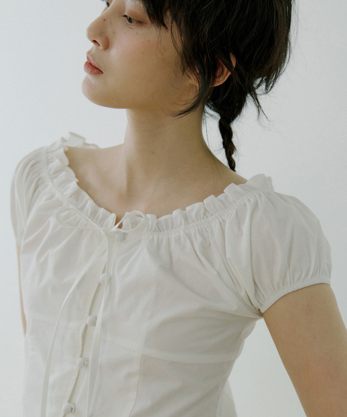 REORG（リオルグ）の「WOI PUFF MODDABLE BLOUSE WHITE（シャツ/ブラウス・レディース・その他・SMALL/MEDIUM）」の3枚目の写真