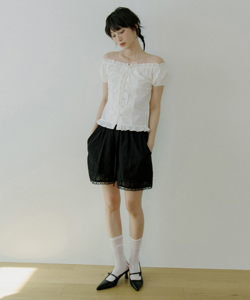 REORG（リオルグ）の「WOI PUFF MODDABLE BLOUSE WHITE（シャツ/ブラウス・レディース・その他・SMALL/MEDIUM）」の4枚目の写真