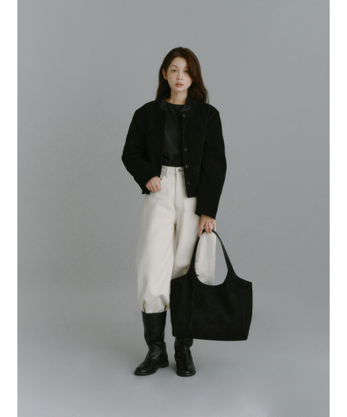 Yuje（ユジェ）の「CODUROY PADDING JACKET (2color)（その他アウター・レディース・ブラック/Beige・FREE）」の3枚目の写真